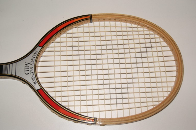John McEnroe Dunlop Maxply Mid 80's Wooden Tennis Racquet Housetidy