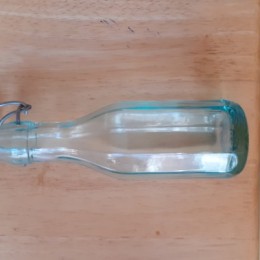 Glass water bottle with stopper